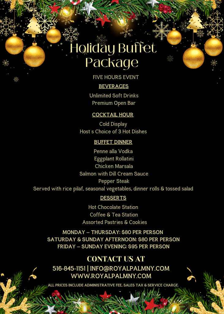 Green and Gold Elegant Christmas Party Invitation